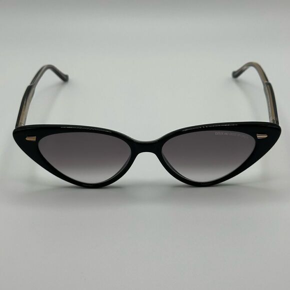 CUTLER AND GROSS Sunglasses CG1330S 004 Black Cat Eye Women NEW
